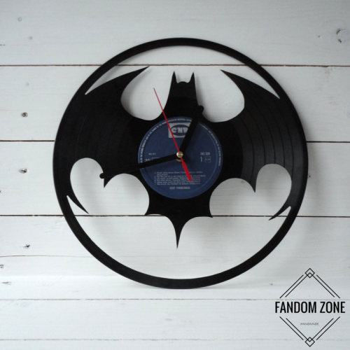 Zegar z płyty winylowej Batman / Marvel / Super bohater