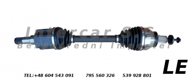 FORD S-MAX (WA6) 2.0 TDCi półoś	2006/05- 103 kW 140 KM 1997 ccm QXWA lewa