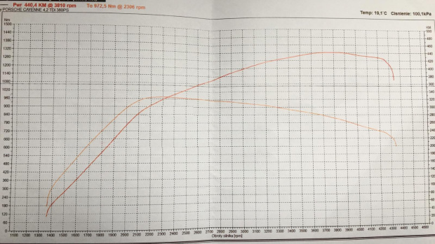 Porsche Cayenne wykres "kogos"