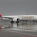 Emirates wypychany przed odlotem do Dubaju