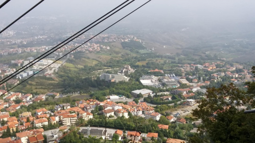 widok z góry na San Marino